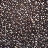11/0 Miyuki Seed Beads Opaque Black Picasso #4511